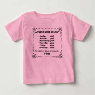 Meine Lieblingsfarbe ist Rosa Baby T-shirt