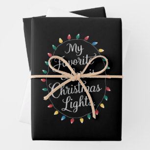 Meine Lieblingsfarbe ist Weihnachten Weihnachten W Geschenkpapier Set