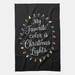 Meine Lieblingsfarbe ist Weihnachten Weihnachten W Geschirrtuch