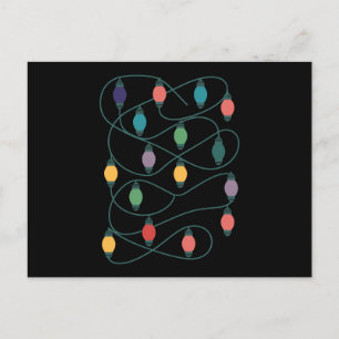Meine Lieblingsfarbe ist Weihnachtsbeleuchtung Lus Postkarte