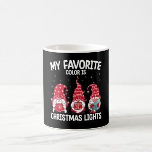 Meine Lieblingsfarbe ist Weihnachtsleuchten Kaffeetasse