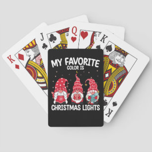 Meine Lieblingsfarbe ist Weihnachtsleuchten Spielkarten