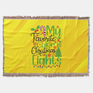 Meine Lieblingsfarbe ist Weihnachtslicht-55667 Decke