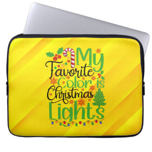 Meine Lieblingsfarbe ist Weihnachtslicht-55667 Laptopschutzhülle