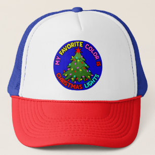 Meine Lieblingsfarbe ist Weihnachtslicht-78678 Truckerkappe