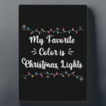 Meine Lieblingsfarbe ist Weihnachtslicht Funny Xma Fotoplatte<br><div class="desc">Weihnachten 2021 Matching Family Pajamas</div>