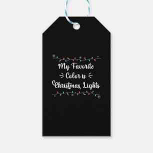 Meine Lieblingsfarbe ist Weihnachtslicht Funny Xma Geschenkanhänger