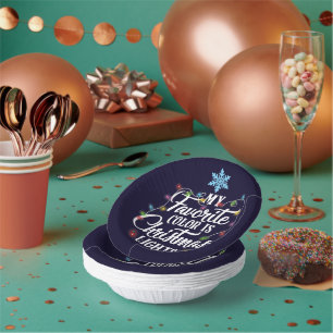 Meine Lieblingsfarbe ist Weihnachtslicht Pappteller
