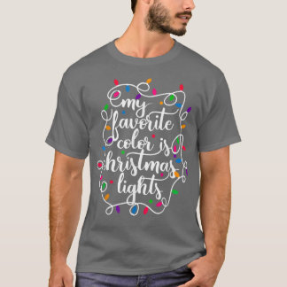 Meine Lieblingsfarbe ist Weihnachtslicht Xmas UGW T-Shirt