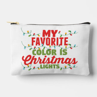Meine Lieblingsfarbe ist Weihnachtslicht Zubehörtasche