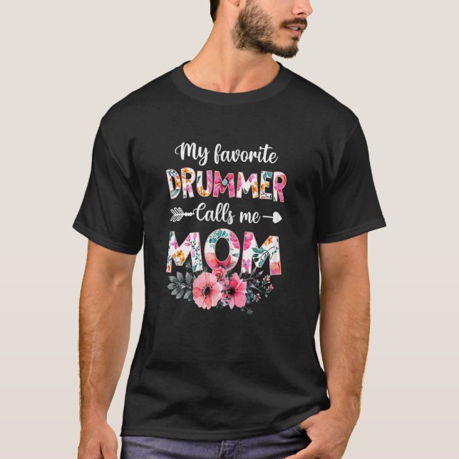 Meine Lieblingsfrau nennt mich Mama Baseball T-Shirt (Vorderseite)