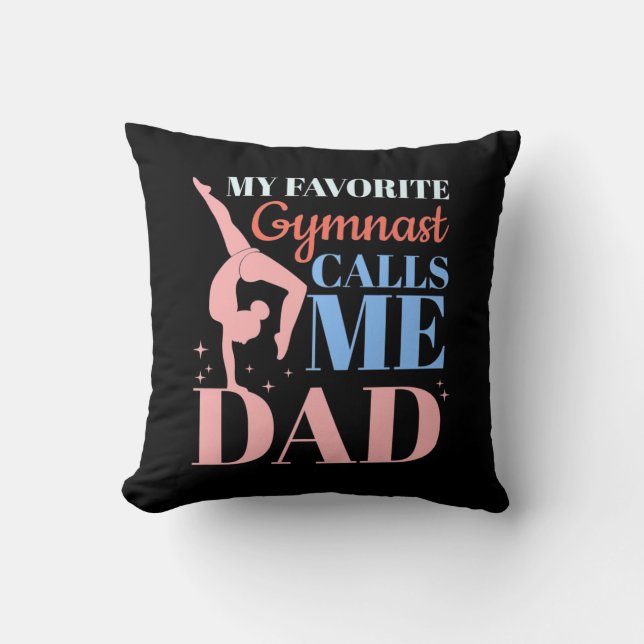 Meine Lieblingsgymnastin nennt mich Daddy Kissen (Vorderseite)