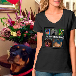 Meine Lieblingshunde kreieren Ihr eigenes 5-Foto T-Shirt