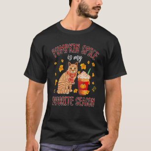Meine Lieblingsjahreszeit ist Pumpkin Spice Katz T-Shirt