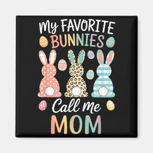 Meine Lieblingskaninchen nennen mich Mama Süßer Os Magnet