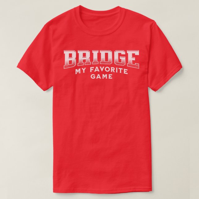 Meine Lieblingskartenbrücke T-Shirt (Design vorne)
