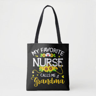 Meine Lieblingskurse nennt mich Oma Sunblumen Moth Tasche