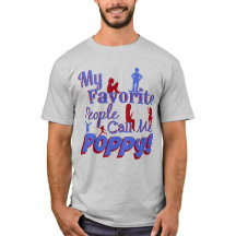 Meine Lieblingsleute rufen mich Mohnblumen-Shirt