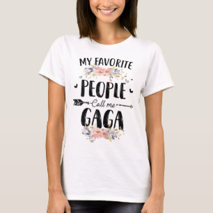 Meine Lieblingsmenschen nennen mich Gaga Blume Mot T-Shirt