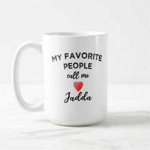 Meine Lieblingsmenschen nennen mich Jadda Oma Arab Kaffeetasse