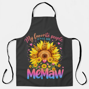 Meine Lieblingsmenschen nennen mich Memaw am Mutte Schürze
