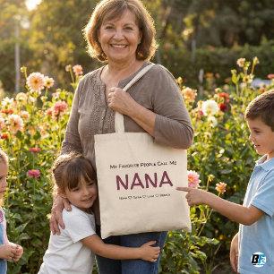 Meine Lieblingsmenschen nennen mich NANA Personali Tragetasche