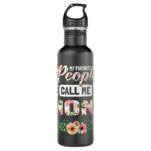 Meine Lieblingsmenschen nennen mich Noni-Oma-Gesch Edelstahlflasche