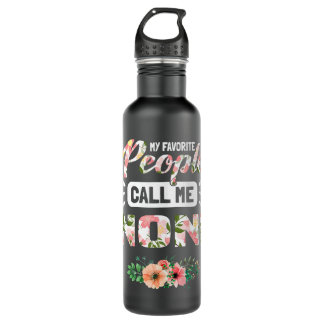 Meine Lieblingsmenschen nennen mich Noni-Oma-Gesch Edelstahlflasche