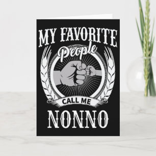 Meine Lieblingsmenschen nennen mich Nonno Italieni Karte