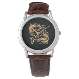 Meine Lieblingsmenschen nennen mich Oma am Muttert Armbanduhr