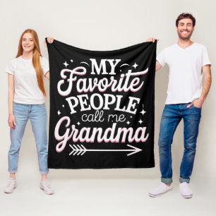 Meine Lieblingsmenschen nennen mich Oma am Muttert Fleecedecke