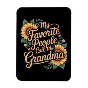 Meine Lieblingsmenschen nennen mich Oma am Muttert Magnet