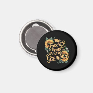 Meine Lieblingsmenschen nennen mich Oma am Muttert Magnet