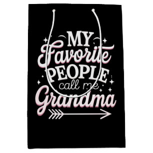 Meine Lieblingsmenschen nennen mich Oma am Muttert Mittlere Geschenktüte