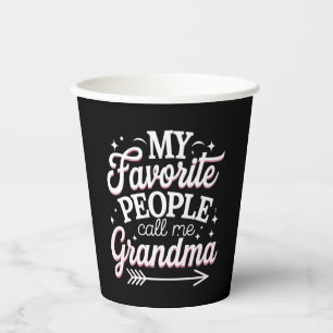 Meine Lieblingsmenschen nennen mich Oma am Muttert Pappbecher