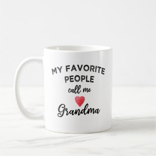 Meine Lieblingsmenschen nennen mich Oma Herz-Enkel Kaffeetasse
