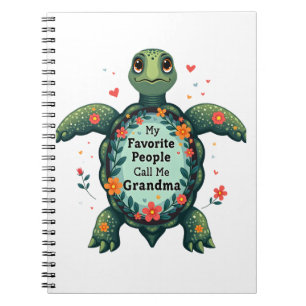 Meine Lieblingsmenschen nennen mich Oma Turtle - O Notizblock