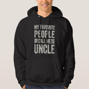 Meine Lieblingsmenschen nennen mich Onkel Papa Op Hoodie