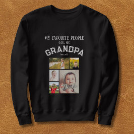 Meine Lieblingsmenschen nennen mich Opa-Fotogitter Sweatshirt