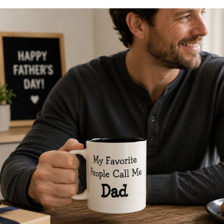 Meine Lieblingsmenschen nennen mich Papa Lustiges Zweifarbige Tasse