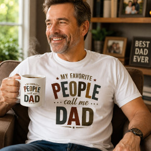 Meine Lieblingsmenschen nennen mich Papa Retro Vin Kaffeetasse