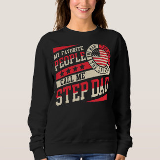 Meine Lieblingsmenschen nennen mich Stepdad Men Re Sweatshirt