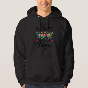 Meine Lieblingsmenschen nennen mich Yaya Floral Mo Hoodie