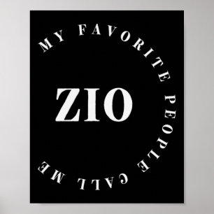 Meine Lieblingsmenschen nennen mich Zio Italienisc Poster