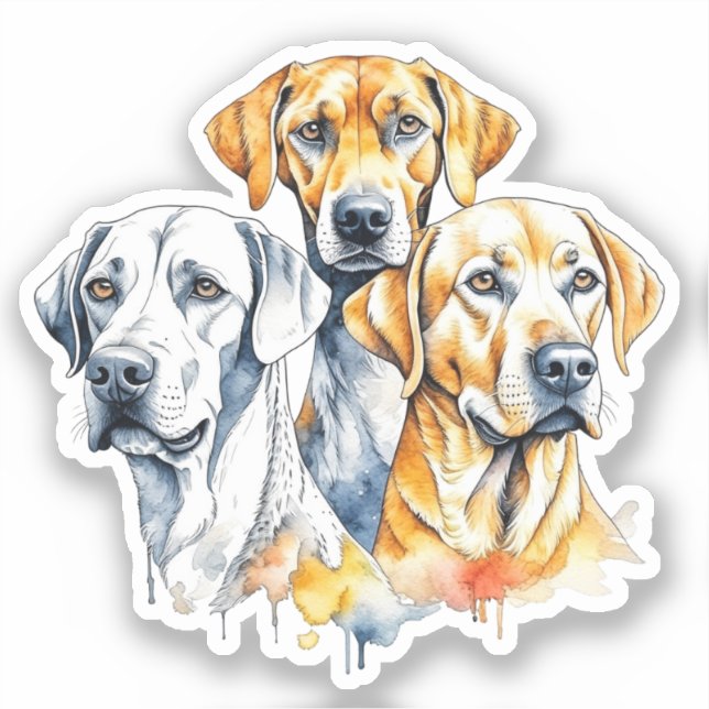 Meine Lieblingsmenschen sind Hunde Aufkleber (Vorderseite)