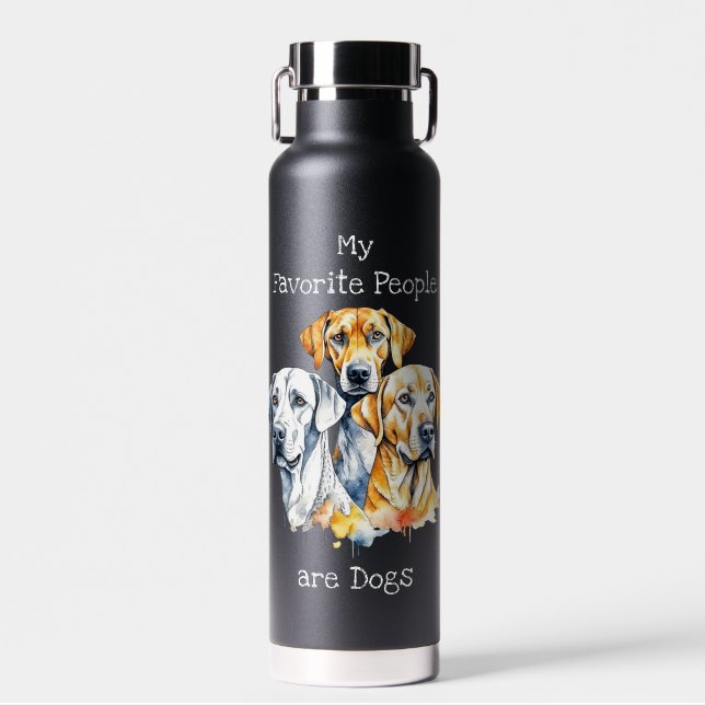 Meine Lieblingsmenschen sind Hunde Trinkflasche (Vorne)