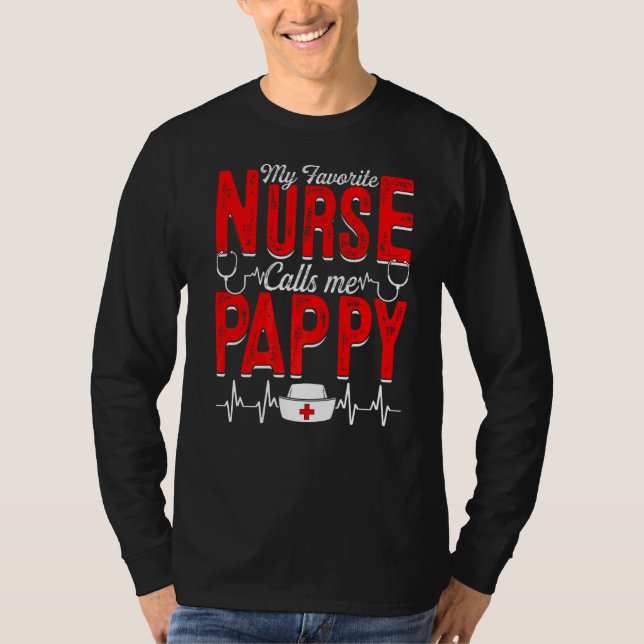 Meine Lieblingsnahrung nennt mich Pappy Nursing Pa T-Shirt (Vorderseite)