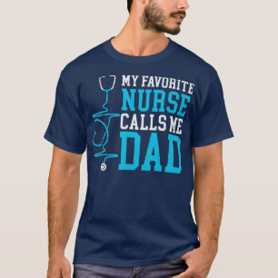 Meine Lieblingsnahrung nennt mich Vater Stethoscop T-Shirt