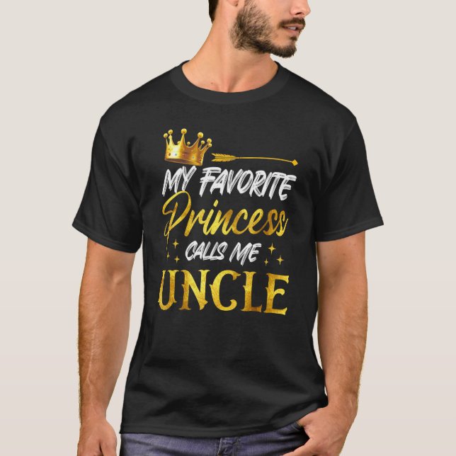 Meine Lieblingsprinzessin nennt mich Onkel Funny U T-Shirt (Vorderseite)