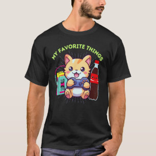 Meine Lieblingssachen Katzen Gaming Soda Pop & Die T-Shirt